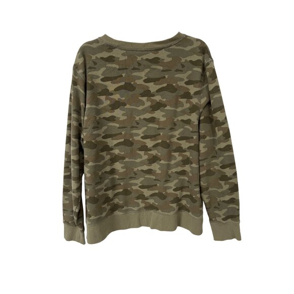 Amazon Essentials Camo Pullover Sweatshirt Size XXL French Terry Fleece Relaxed - Picture 3 of 10